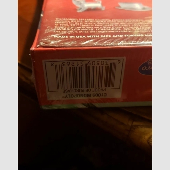 Hasbro Monopoly (C1009) Classic Board Game New Sealed with Damage to Box as is - Picture 6 of 7